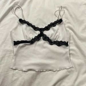 SHEIN Lace Cropped Tank